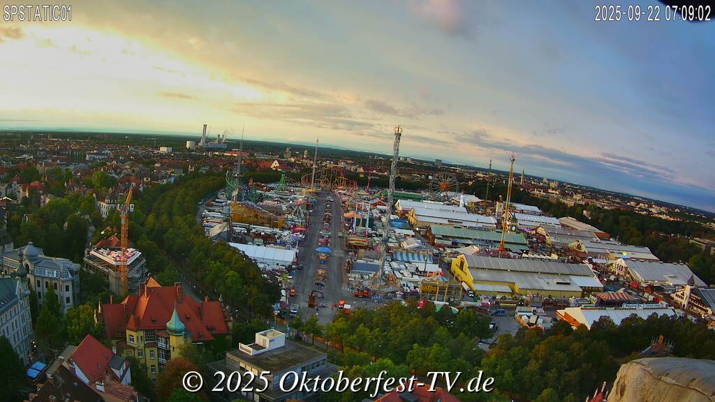 Webcam WiesnÜberblick (Schaustellerstraße) OktoberfestTV.de