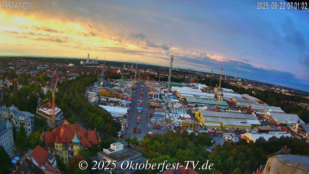 Webcam WiesnÜberblick (Schaustellerstraße) OktoberfestTV.de